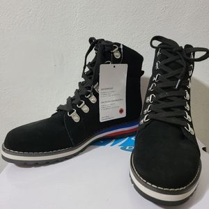 Black Multi Suede ankle boot